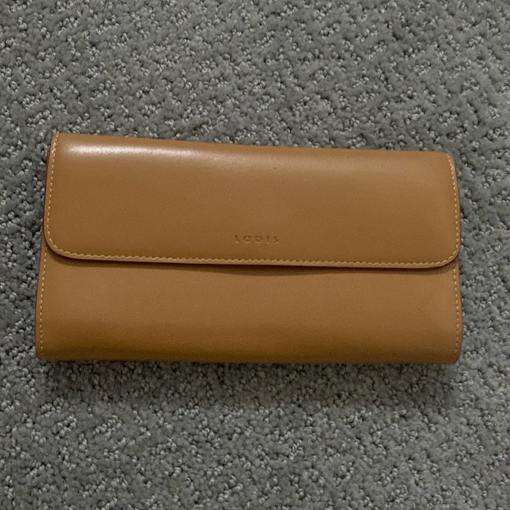 Lodis leather long wallet